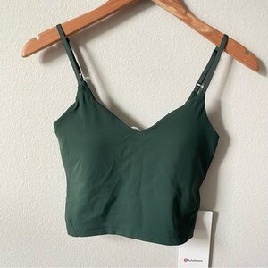 NWT Lululemon Align Cropped Cami Tank Legacy Green Size 4